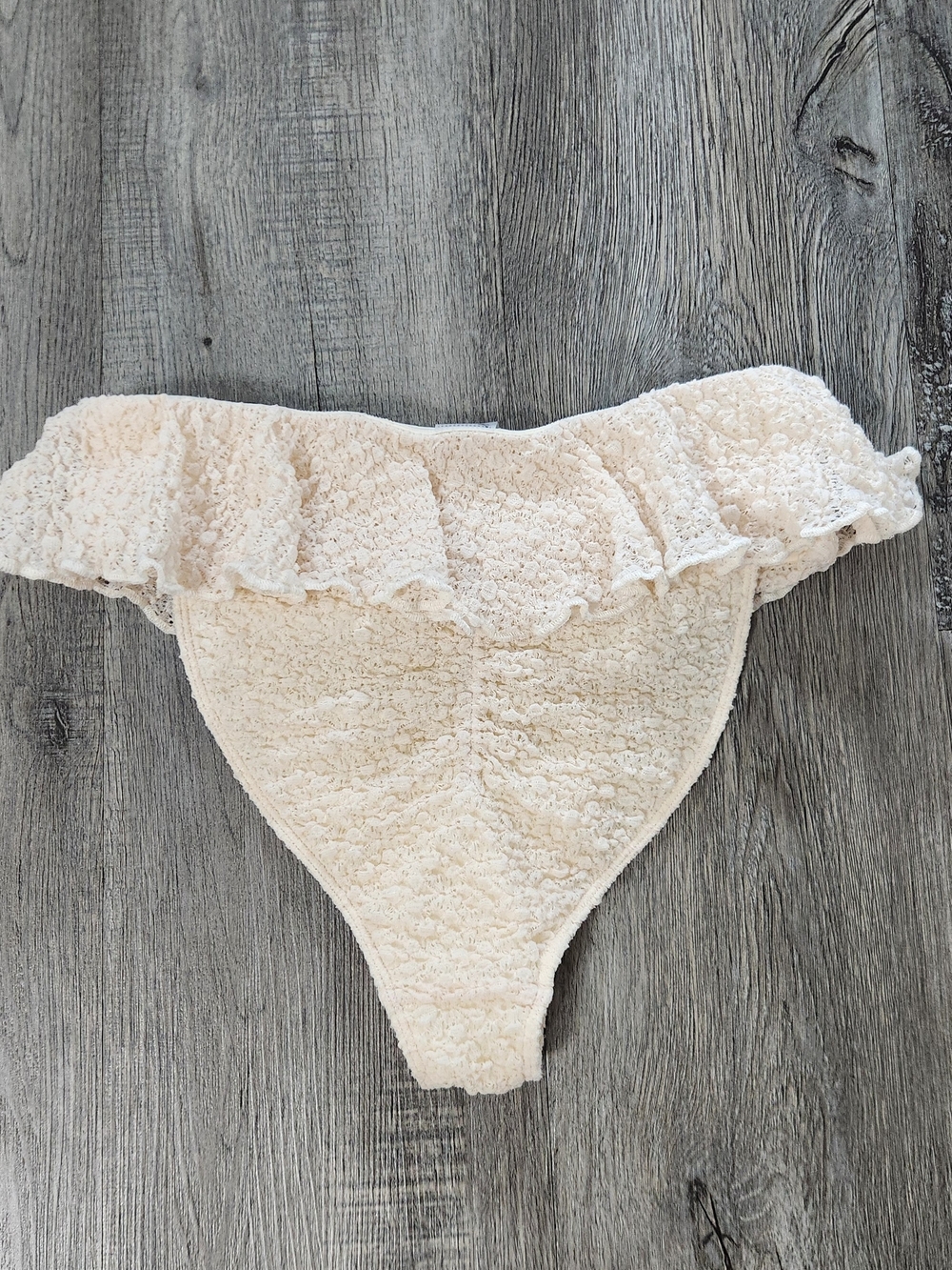 New!Montce Amalia Texture Tamarindo Ruffle Bikini Bottom - Picture 6 of 10